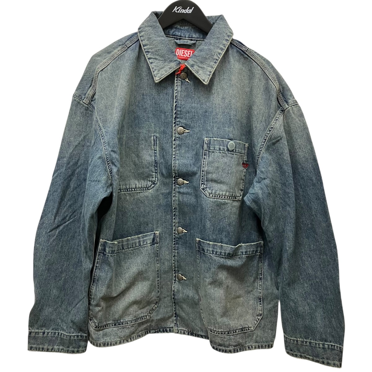 【中古】 DIESEL　 D-STACK-U Utility-style denim jacket デニムジャケット A19260 068SK インディゴ サイズ：L 【040326】（ディーゼル）