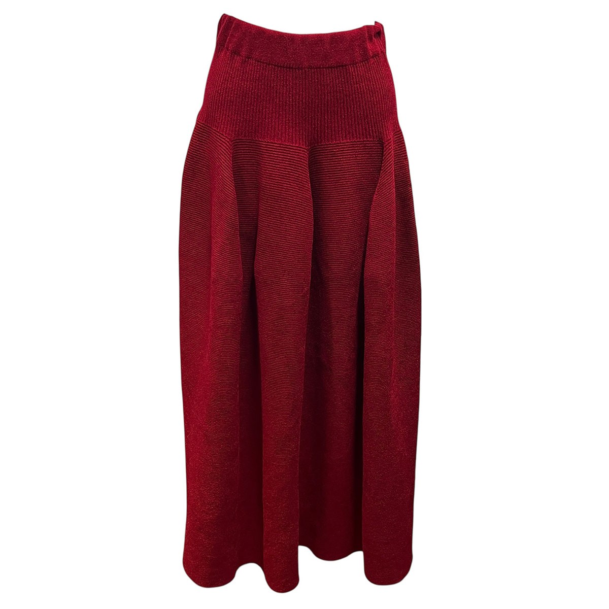 【中古】CFCL POTTERY VELVET SKIRT CF008KG064 赤いこと 大きさ：1 【040326】（シーエフシーエル）