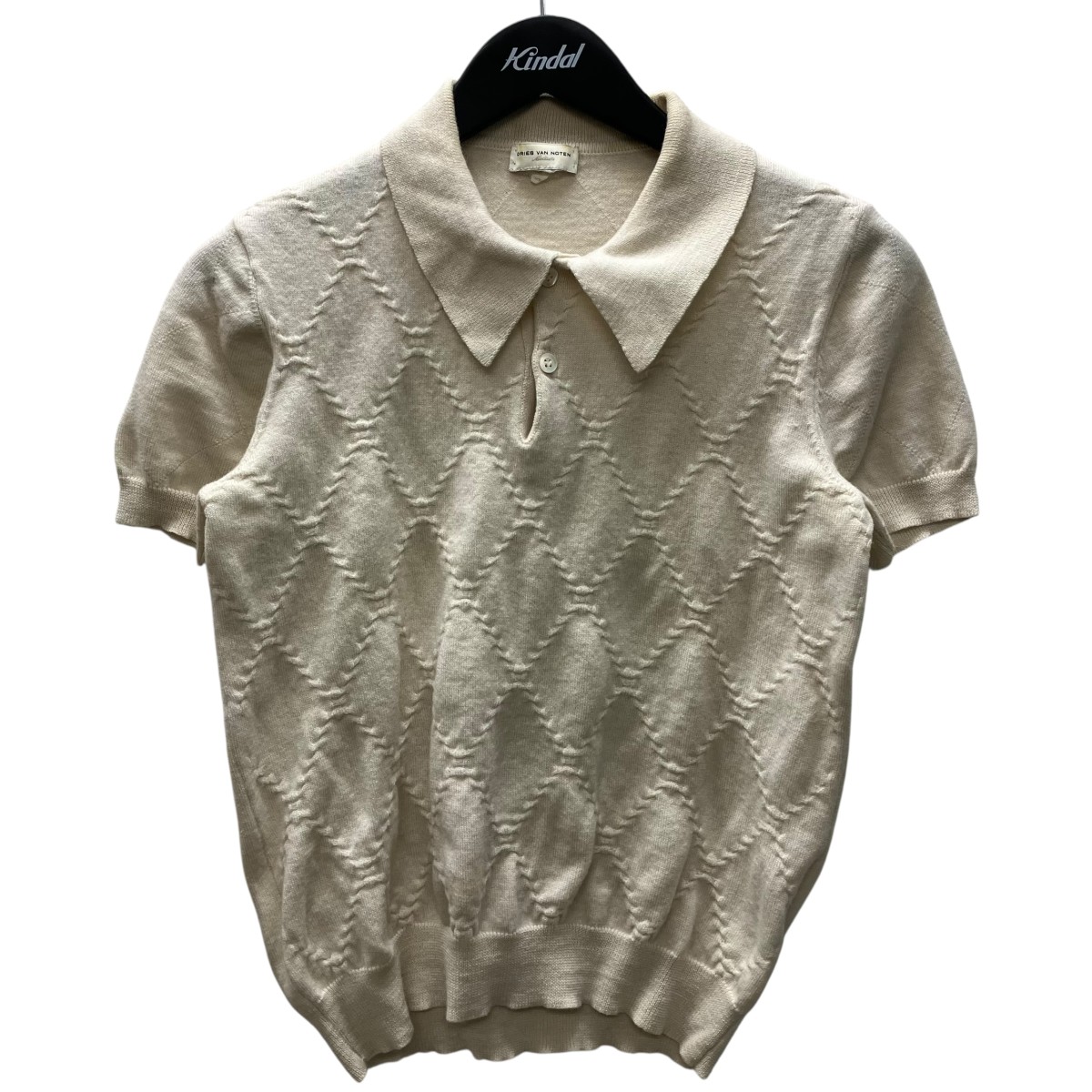 【中古】 DRIES VAN NOTEN　 半袖ポロシャツ アイボリー サイズ：M 【050326】（ドリスヴァンノッテン）