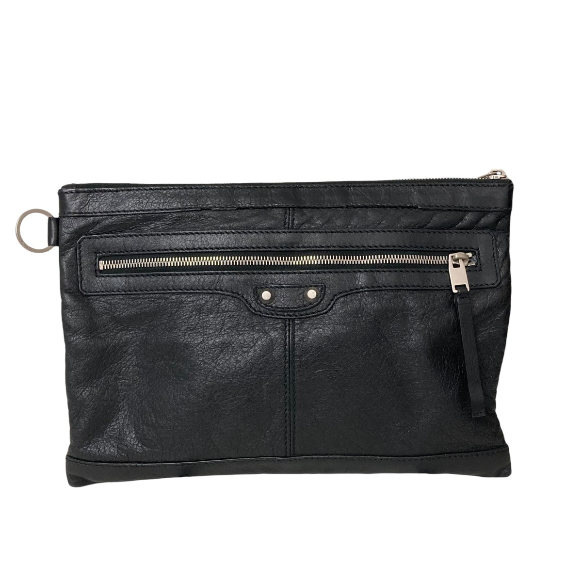 【中古】 BALENCIAGA　 Classic Clip M Clutch クラッチバッグ ブラック 【050326】（バレンシアガ）