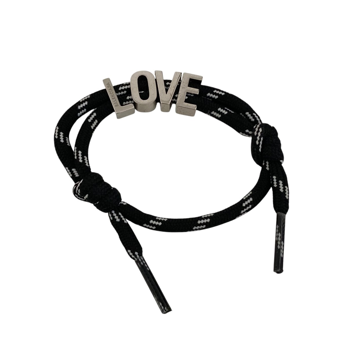 【中古】 BALENCIAGA LOVE Cord Bracelet ブレスレット ブラック 【価格見直し】 15,140円