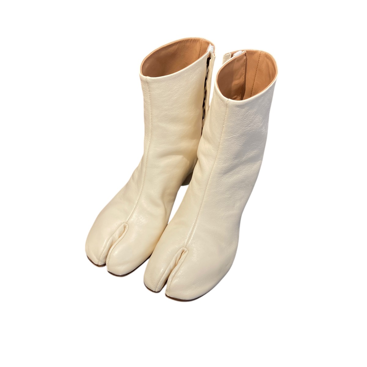【中古】Maison Margiela ブーツ S58WU0273 象牙色 大きさ：38(24.0~24.5糎好いかげんに) 【050326】（メゾンマルジェラ）