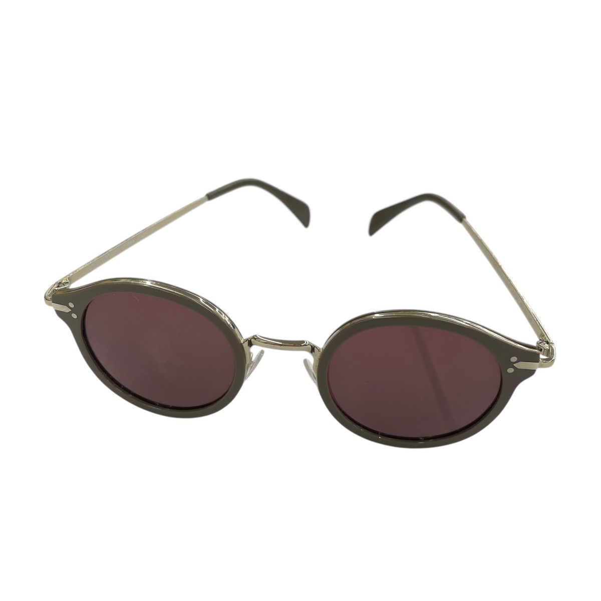 【中古】 CELINE　 サングラス CL41082 グレージュ×ブラウン サイズ：46□24 140 【050326】（セリーヌ）