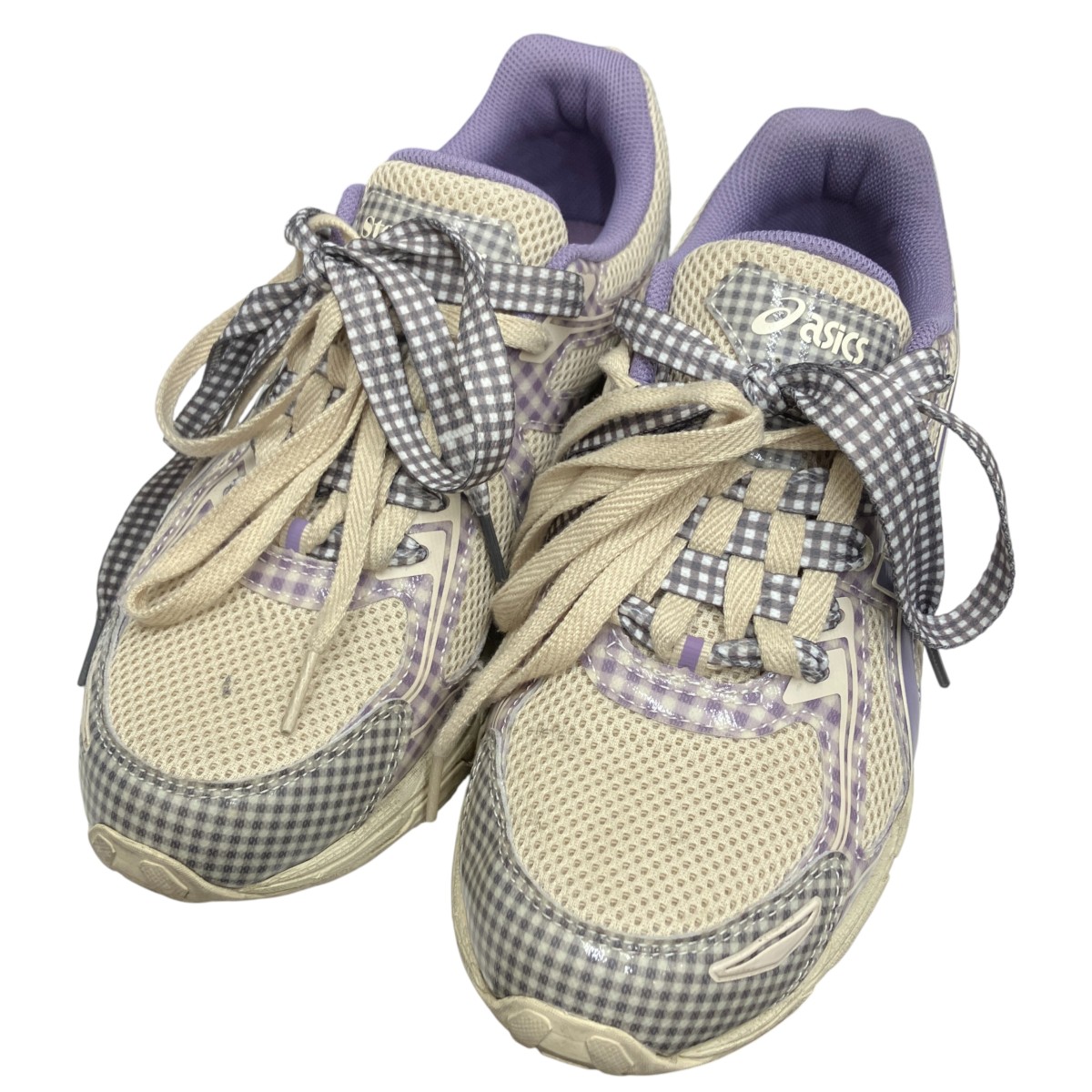 【中古】 asics×STORY mfg. Gel-Venture 6 Violet スニーカー 1203A712-250 アイボリー×パープル サイズ:26.5cm 【060326】(アシックス×ストーリーエムエフジー)