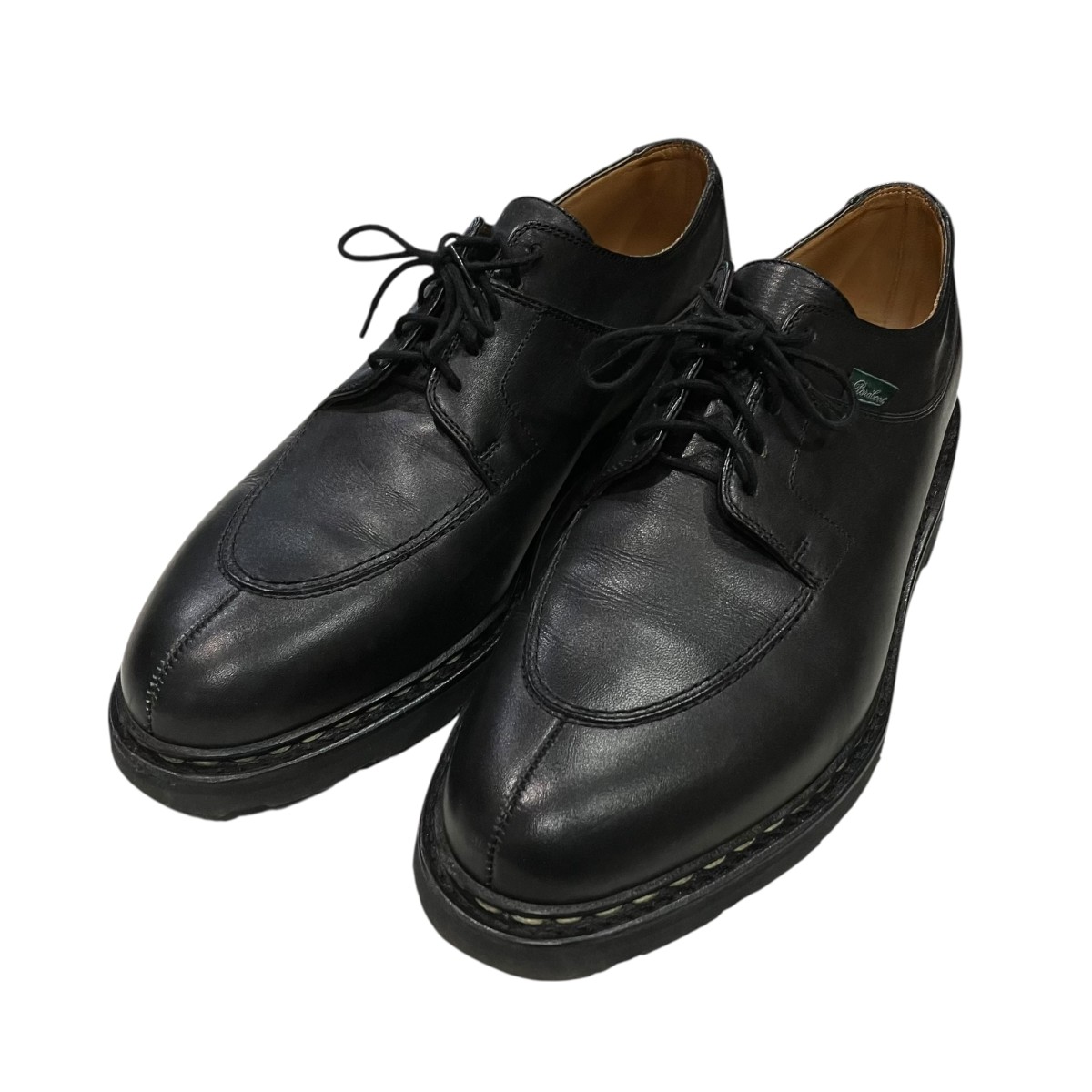 【中古】 PARABOOT　 AVIGNON GRIFF2 Uチップレザーシューズ 77631 ブラック サイズ：9 【050326】（パラブーツ）
