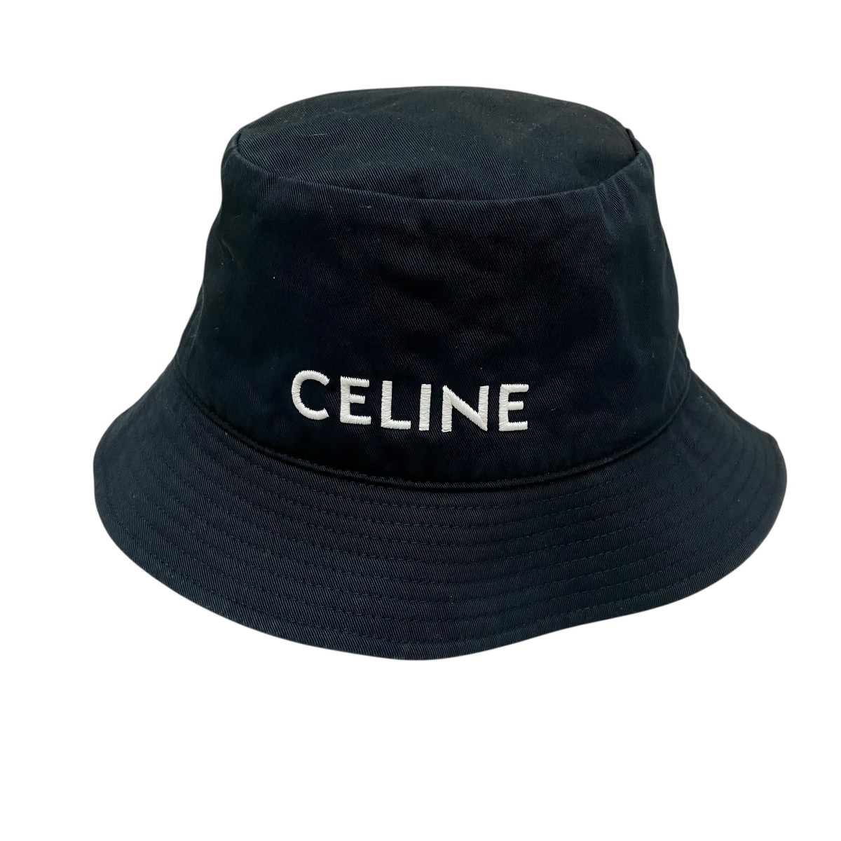 【中古】 CELINE　 ロゴ バケットハット 2AUO4968P ブラック サイズ：L 【060326】（セリーヌ）