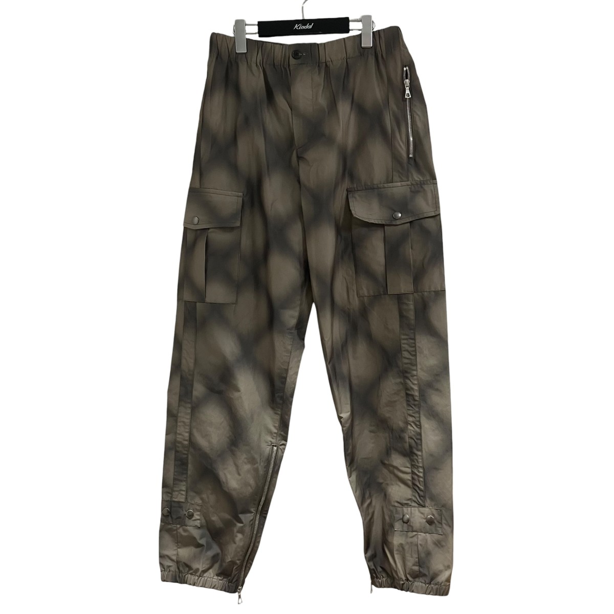 【中古】 DRIES VAN NOTEN　 25SS グラフィックカーゴパンツ ベージュ×グレー サイズ：48 【060326】（ドリスヴァンノッテン）