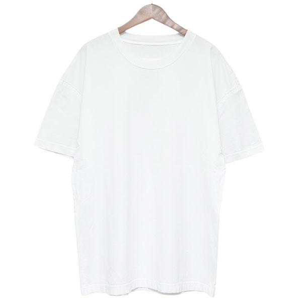 【中古】 Maison Margiela 2020SS　クルーネックインサイドアウトオーバーサイズTシャツ　S50GC0600 S22816 ホワイト サイズ：48 【価格見直し】
