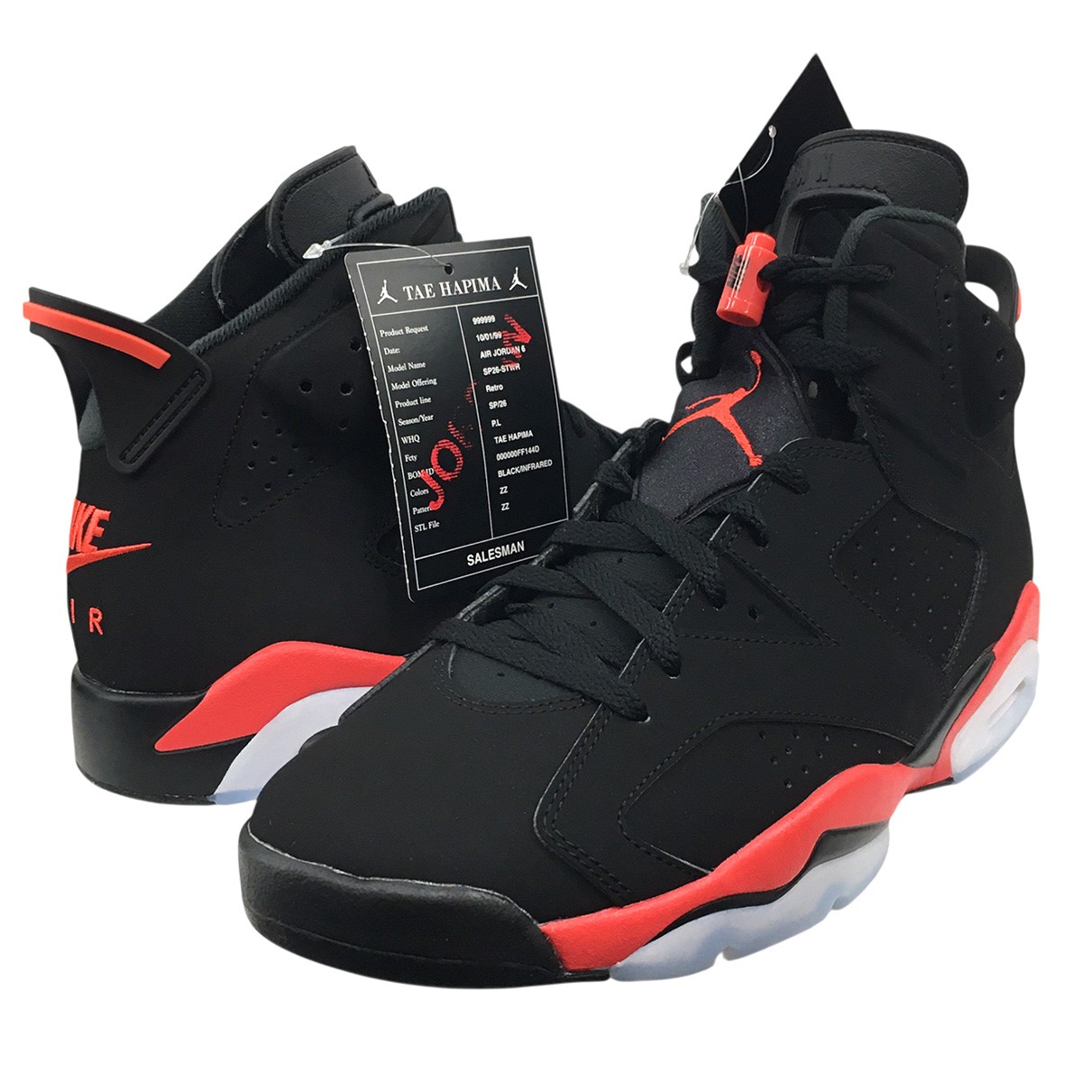 【中古】 NIKE 2026 Air Jordan 6 Retro Infrared Salesman ナイキ エアジョーダン6 レトロ インフラレッドセールスマン スニーカー シューズ 靴 インフラレッド サイズ：29CM 【価格見直し】