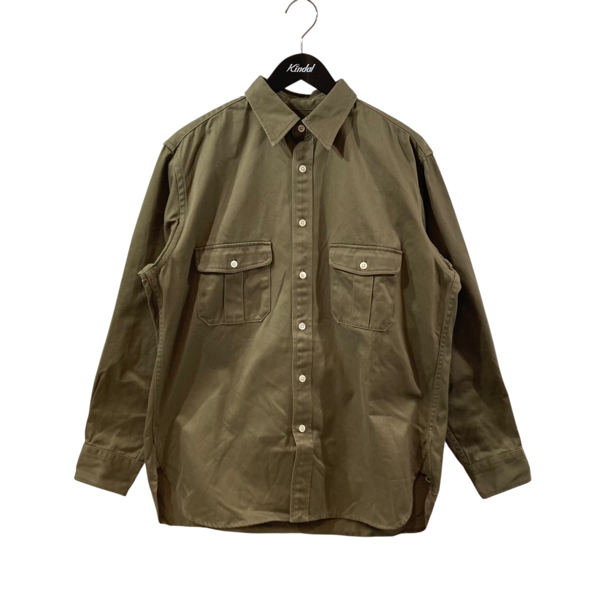 【中古】 cantate Girl Scouts Shirt シャツジャケット 21AWCA0289 オリーブ サイズ：46 【価格見直し】