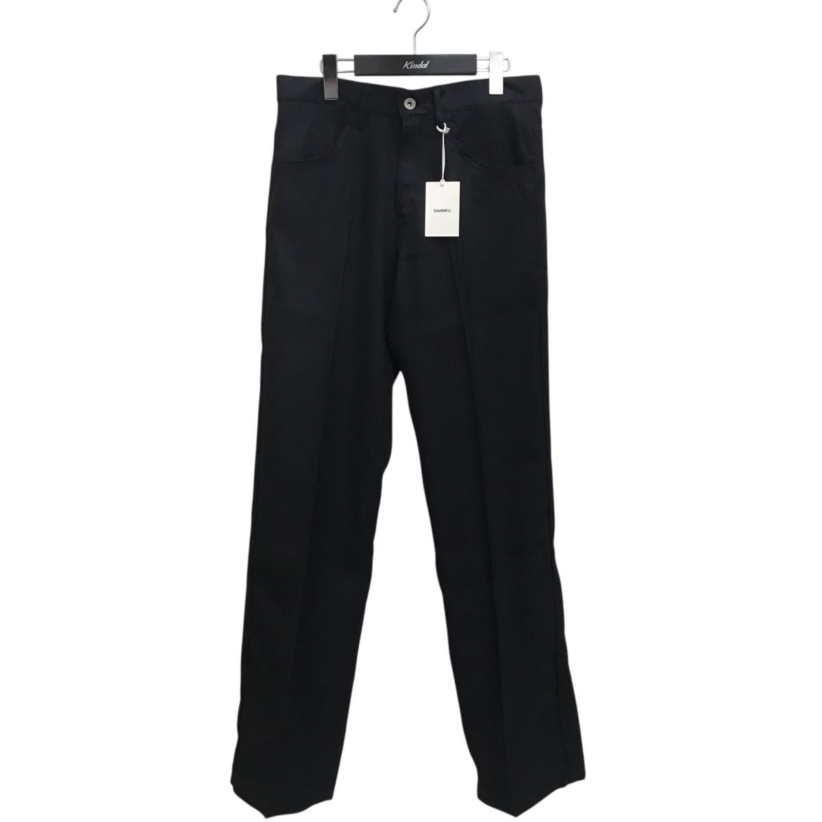 【中古】\u003cBR\u003eDAIRIKU\u003cBR\u003e24SS Straight Pressed Pants ズボン下 24SS P-3 黒いこと 大きさ：29\u003cBR\u003e【必要経費思いかえす】