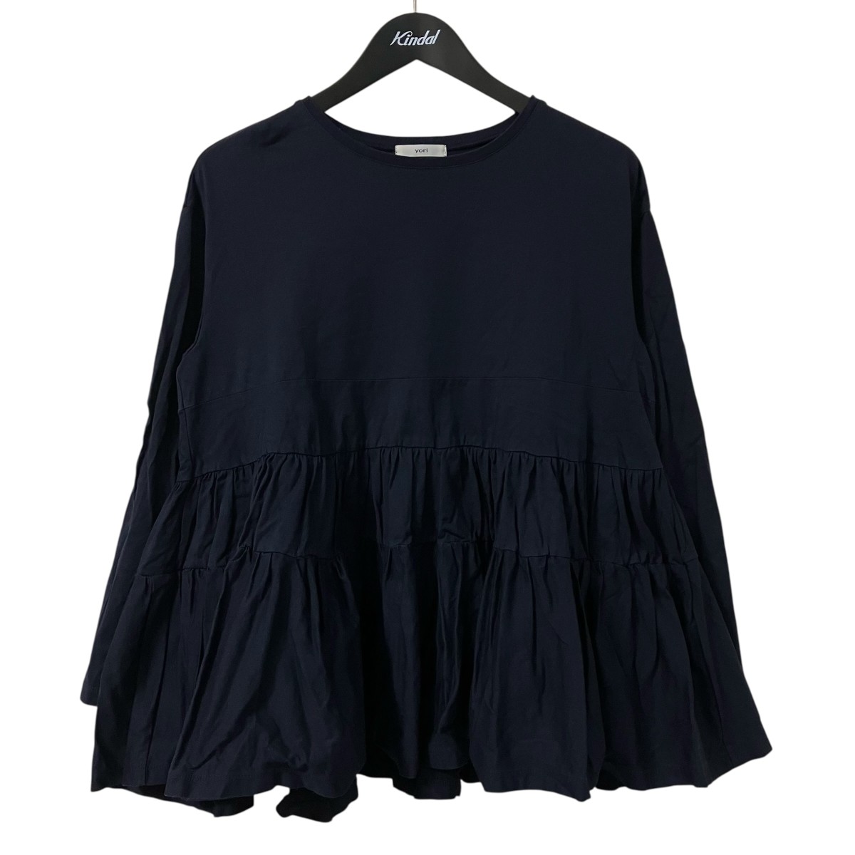 ヨリyori☆ スカラップカラーロンTee yori ⭐︎スカラップカラーロンT 