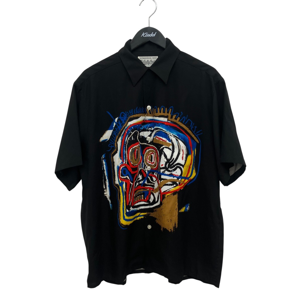 【中古】 WACKO MARIA　 半袖シャツ BASQUIAT-WM-HI04 ブラック サイズ：M 【070326】（ワコマリア）