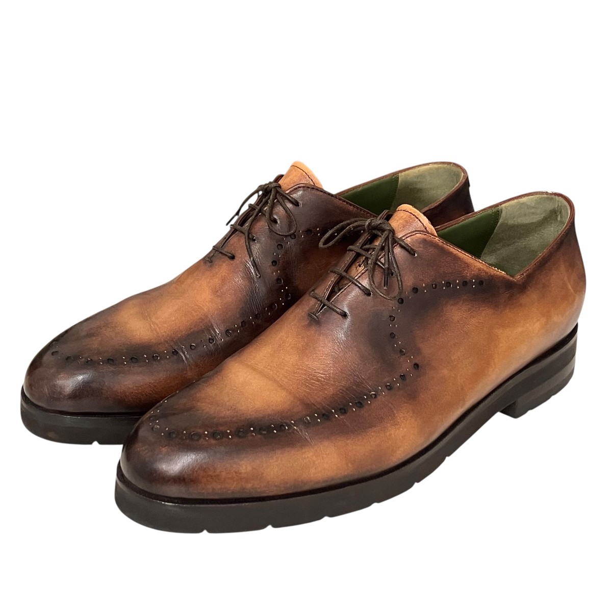 【中古】Berluti アレッサンドロ  なめし革シューズ 赤銅色 大きさ：10(28.5糎好いかげんに） 【070326】（ベルルッティ）