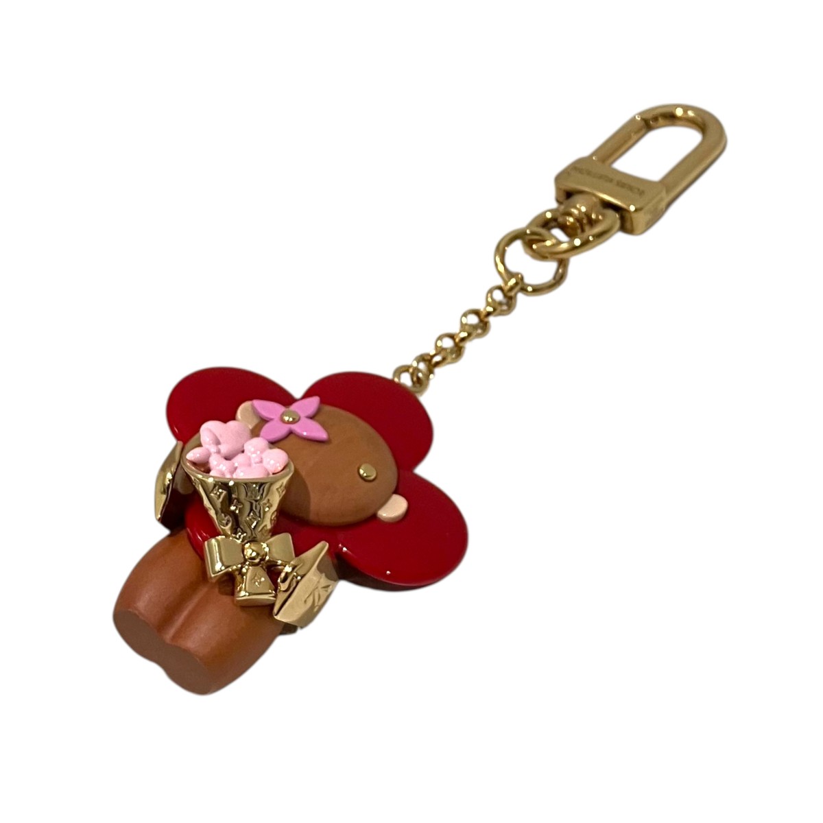 【中古】LOUIS VUITTON 25SS 【ヴィヴィエンヌ・キャンディーハート】 キーホルダー M02349 赤いこと 【070326】（ルイヴィトン）