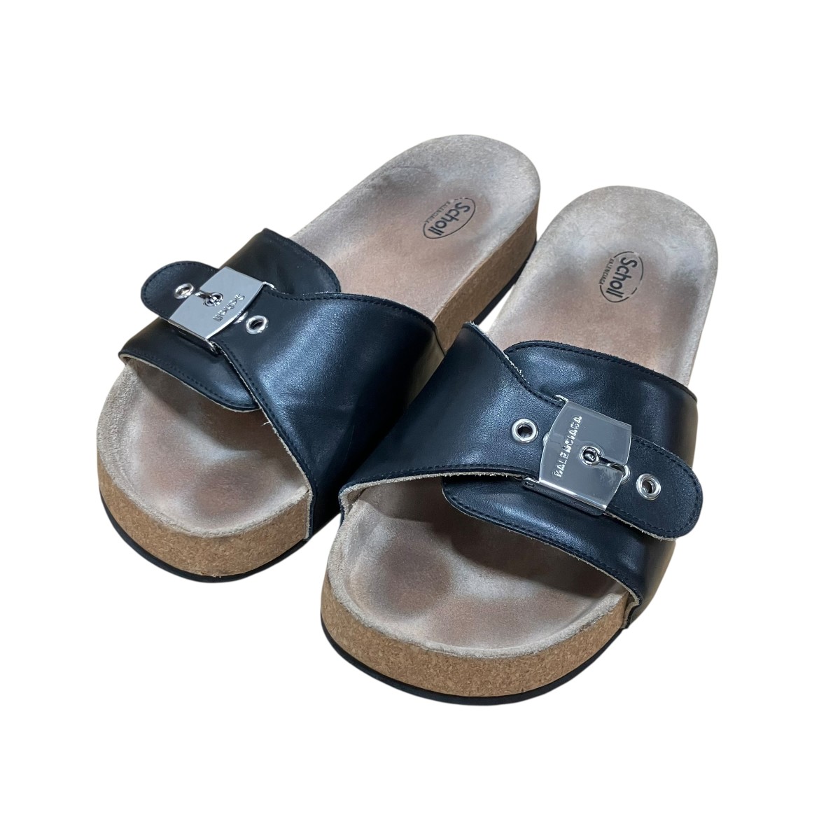 【中古】 BALENCIAGA×SCHOLL　 サンダル カーキ×ブラック サイズ：40 【070326】（バレンシアガ） 28,195円