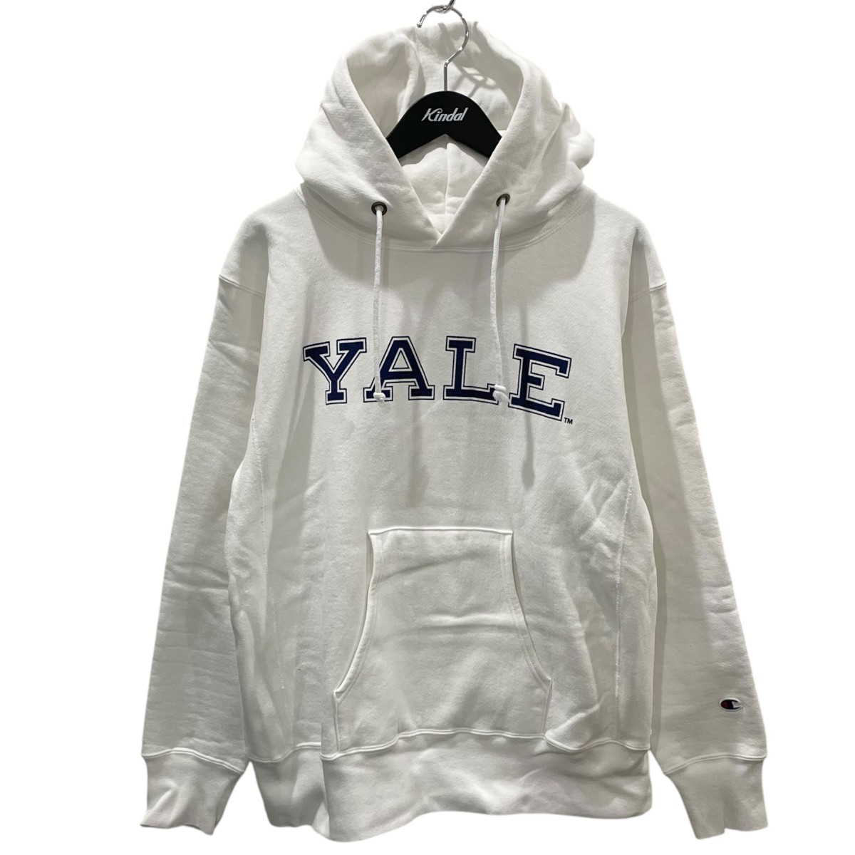 【中古】\u003cBR\u003eChampion\u003cBR\u003e裏起毛ティーシャツパーカー REVERSE WEAVE PULLOVER HOODED SWEATSHIRT リバースウィーブフーデッドスウェットシャツ Yale University C5-U101 白いこと 大きさ：XL\u003cBR\u003e【必要経費思いかえす】