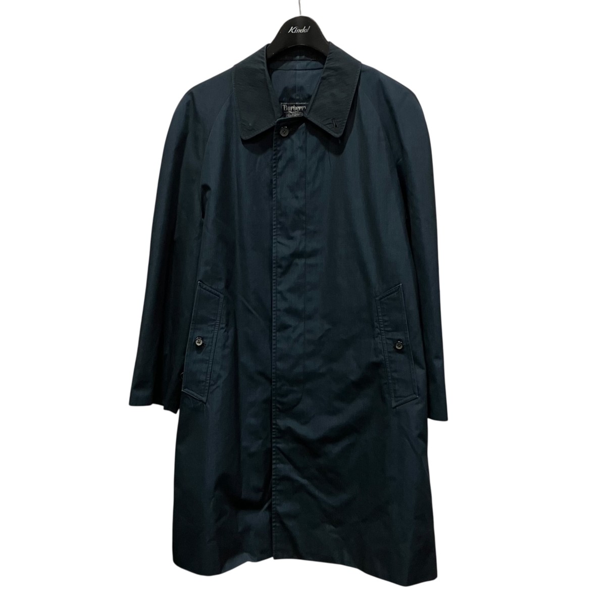 【中古】 Burberry’s　 ステンカラーコート WR050-218-29 ネイビー サイズ：S 【070326】（バーバリーズ）
