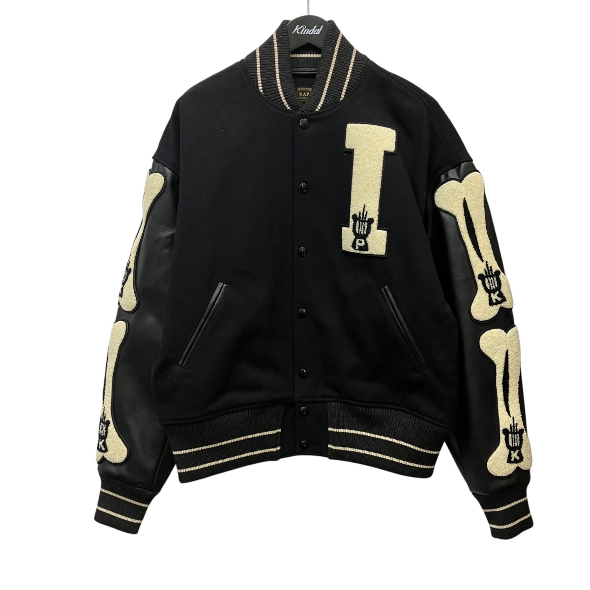 【中古】 KAPITAL　 23AW バーシティージャケット EK-1309 I-Five Varsity Jacket ブラック サイズ：S 【070326】（キャピタル）