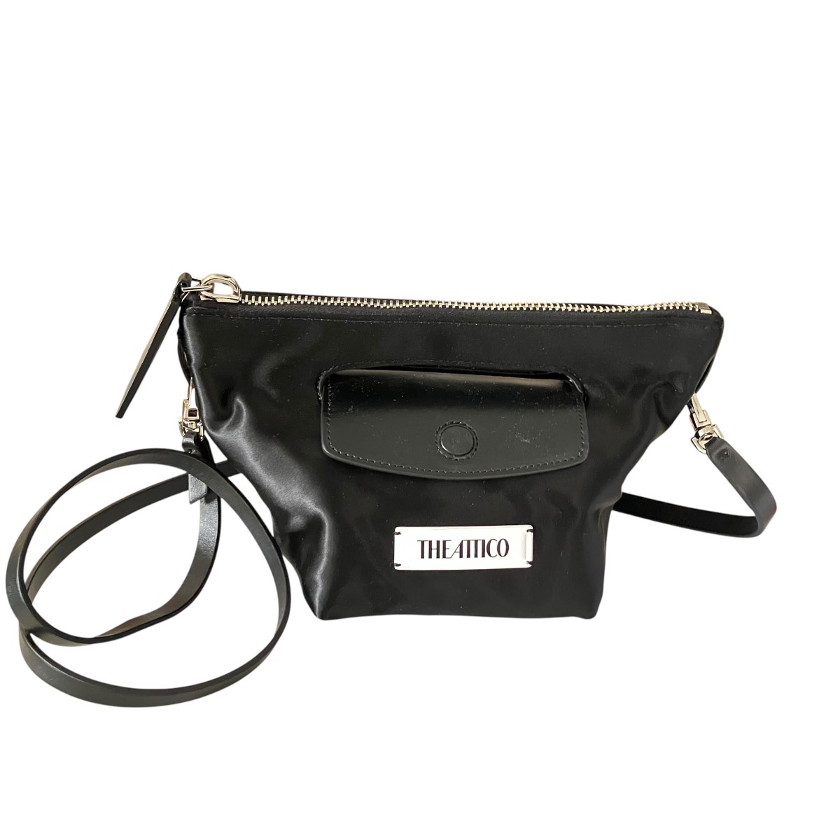 【中古】THE ATTICO VIA DEI GIARDINI 15 TOTE BAG 2WAYショルダーバッグ 241WAH48 AC04 100 黒いこと 大いさ：ONE SIZE 【070326】（ジ・アティコ）