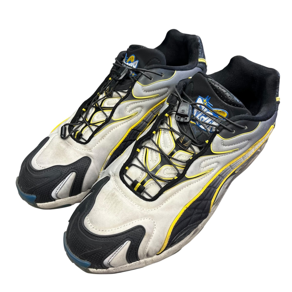 【中古】 PUMA×ASAP ROCKY INHALE DISTRESSED スニーカー 402456 01 ブラック×グレー サイズ：28.0 【価格見直し】