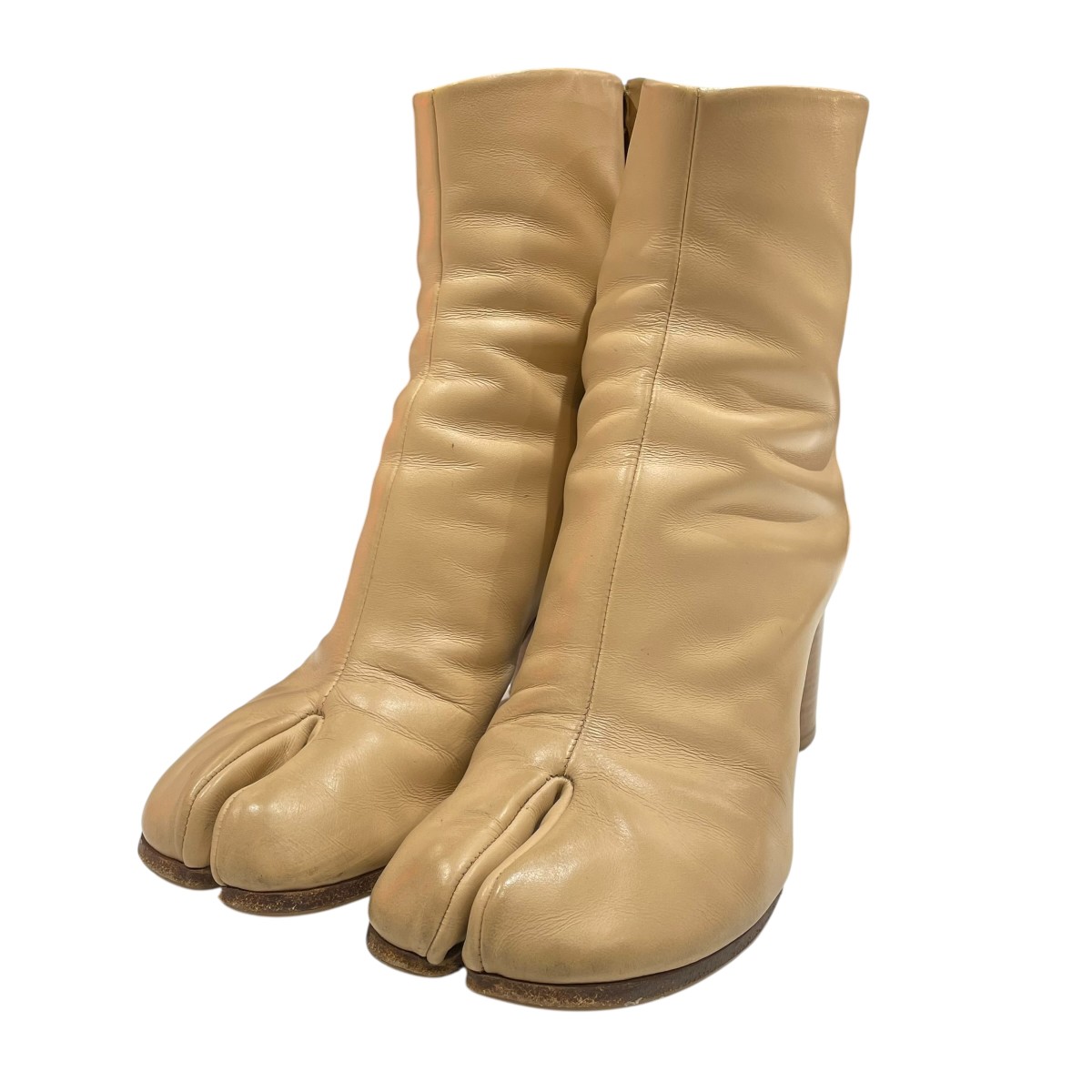 【中古】\u003cBR\u003eMaison Margiela\u003cBR\u003e足袋 ブーツ S58WU0260 ベージュ 大きさ：38\u003cBR\u003e【必要経費思いかえす】