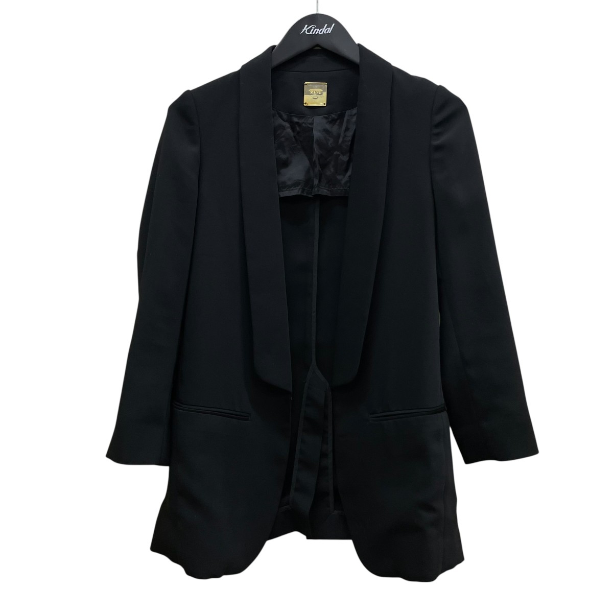 【中古】MUSE de Deuxieme Classe ツイルタキシードジャケット テーラードジャケット 16010500408010 黒いこと 大きさ：36 【070326】（ムーサ デ ドゥーズィエムクラス）