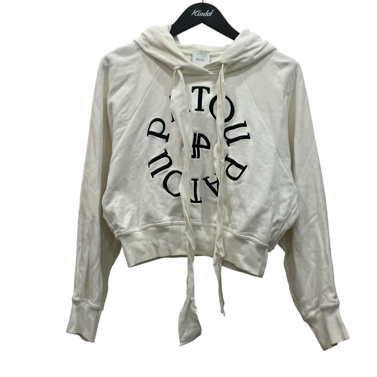 【中古】 Patou PATOU HOODIE パーカー 24S-JE069-9995 ホワイト サイズ：S 【価格見直し】