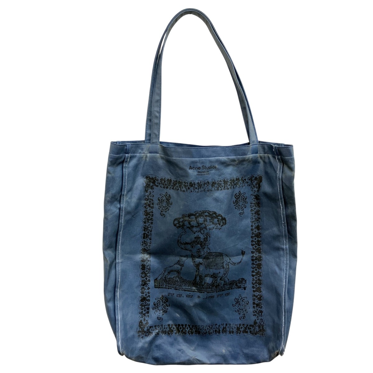 【中古】 ACNE STUDIOS トートバッグ FN-UX-BAGS000041 ブルー 【080326】(アクネストゥディオズ)