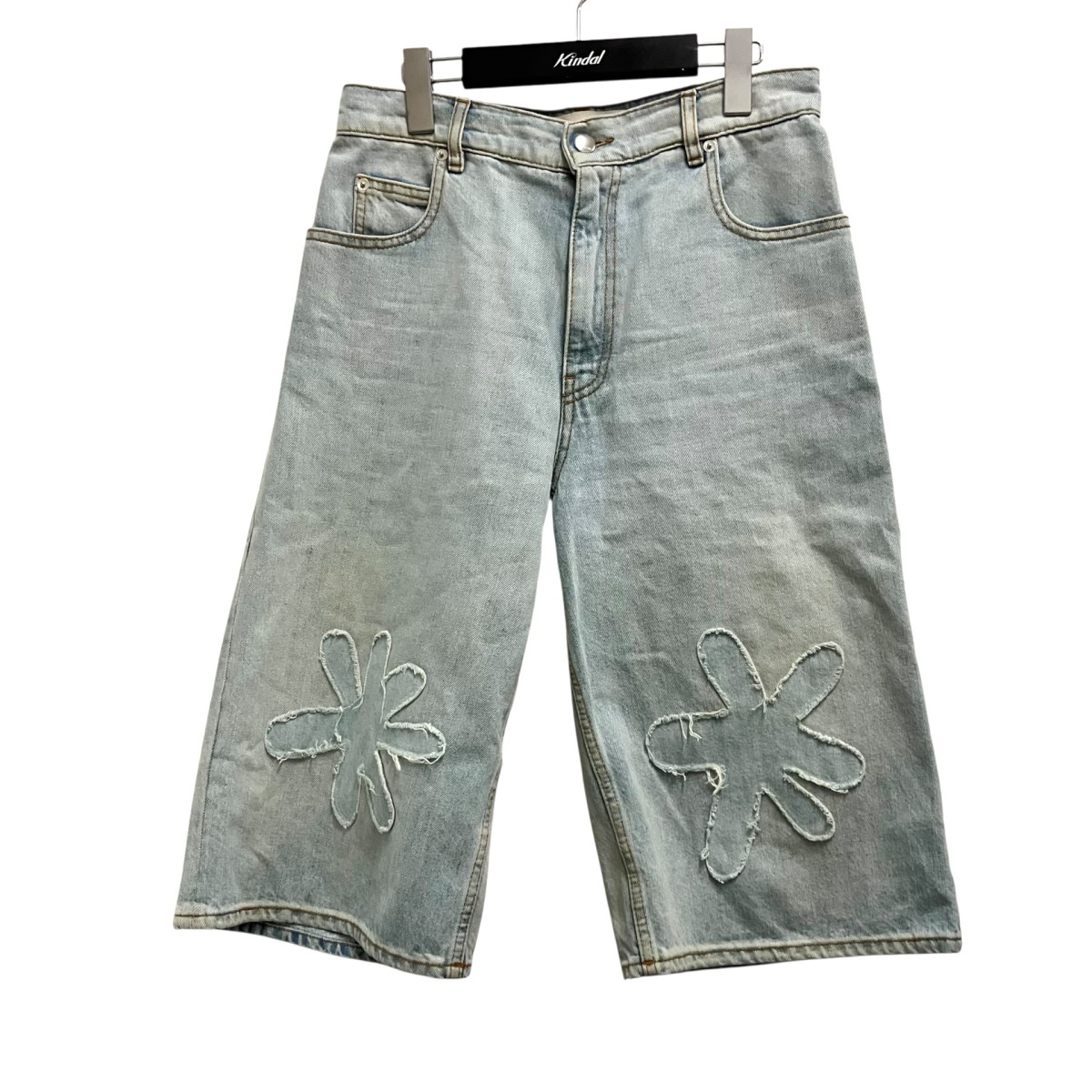 【中古】MARNI フラワークロップドデニムパンツ PAJD0325XYUSCT01 インディゴ 大きさ：38 【080326】（マルニ）