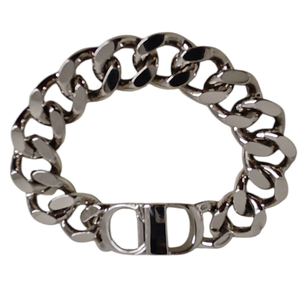 【中古】 DIOR　 CD Icon チェーンリンク ブレスレット シルバー 【070326】（ディオール）