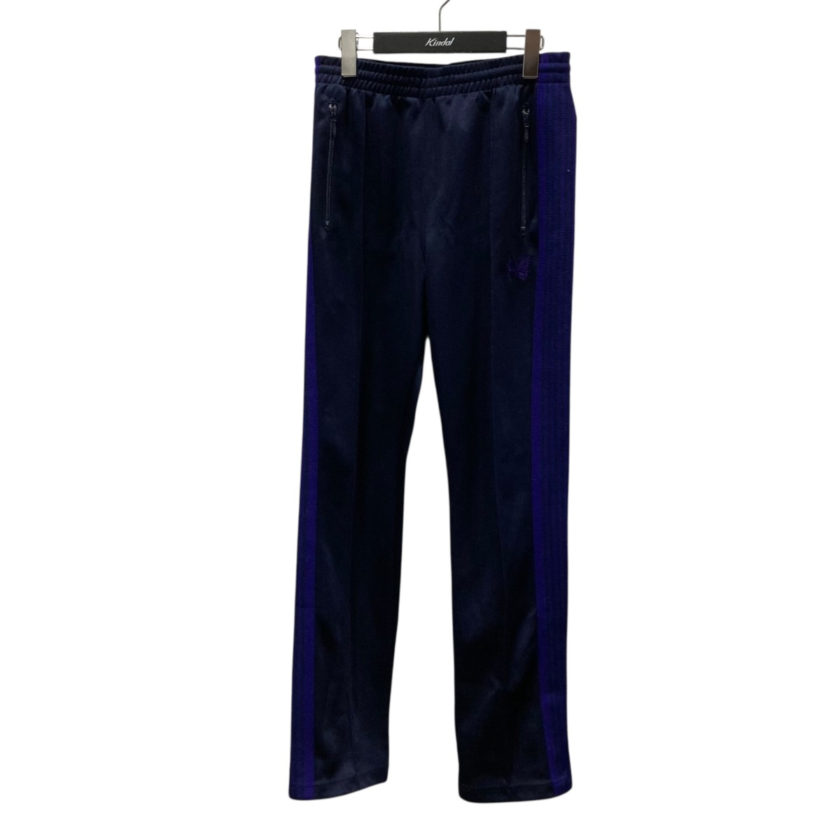 【中古】\u003cBR\u003eNeedles\u003cBR\u003eNarrow Track Pant-Poly Smooth ナロートラックパンツ NS247 米国海軍×パープル 大きさ：XS\u003cBR\u003e【必要経費思いかえす】