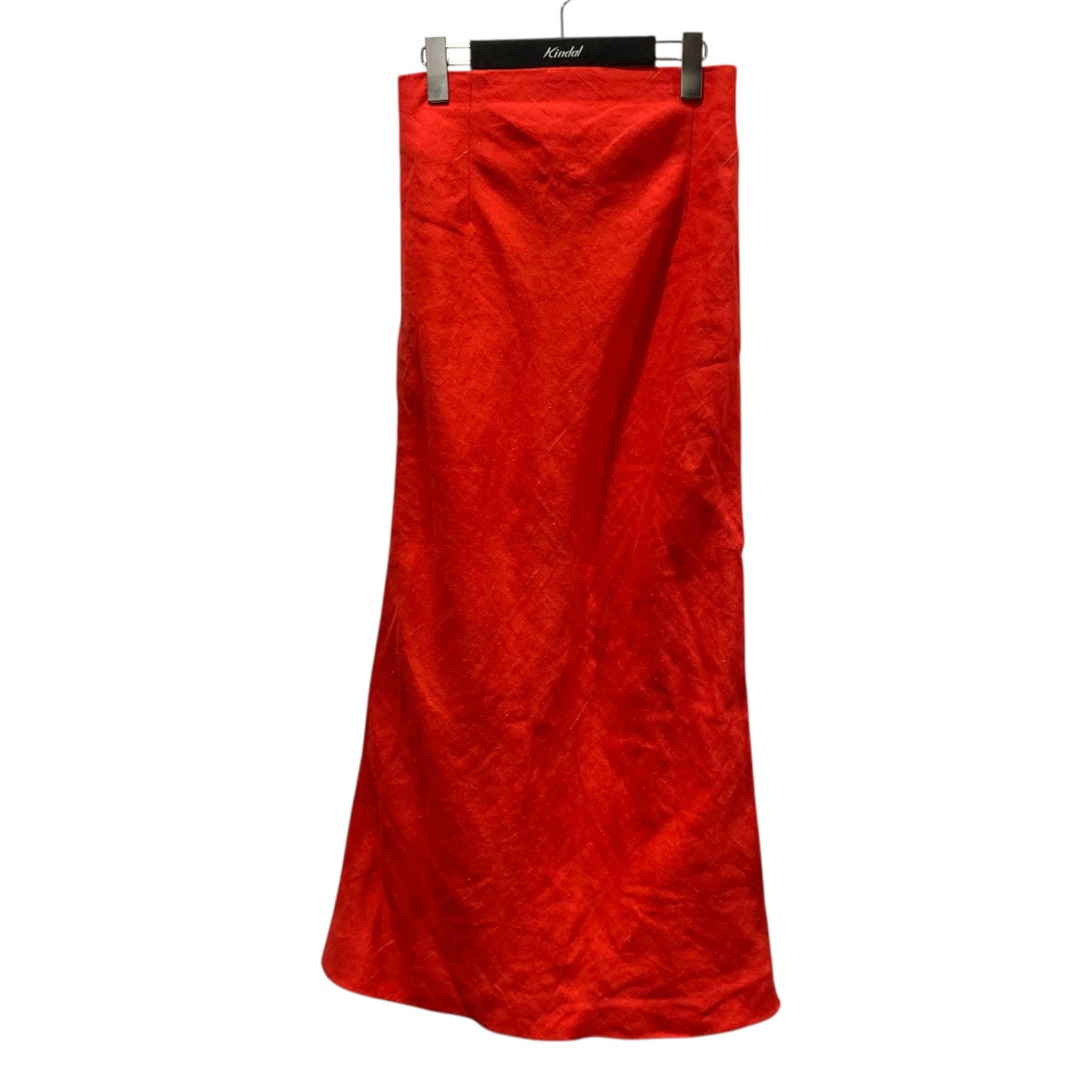【中古】AURALEE 24SS LINEN SILK TWEED SKIRT リネンシルクスカート A24SS04LS 赤いこと 大いさ：1 【080326】（オーラリー） スカート-ボトムス