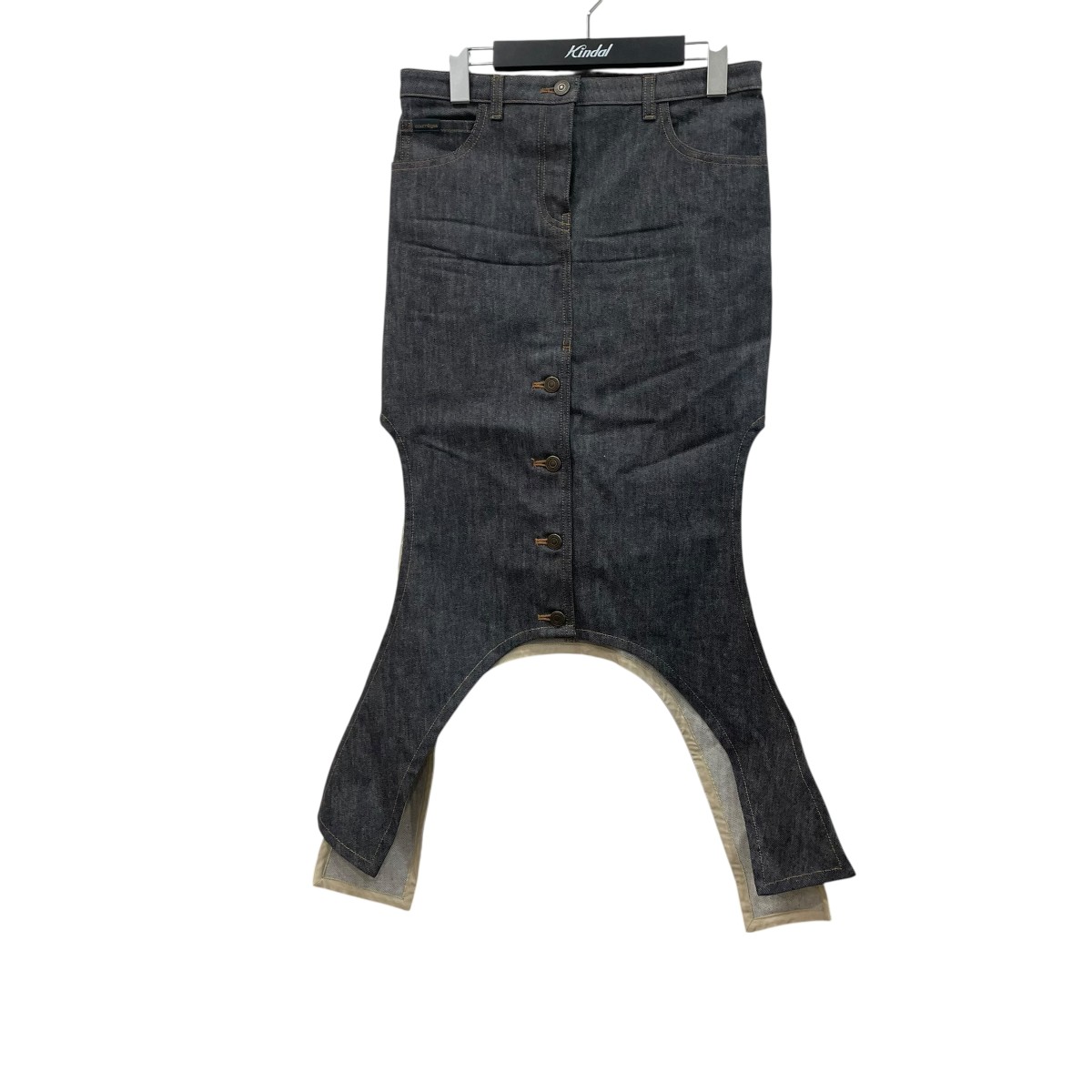 【中古】 courreges スカート 424DJU206DE00359011 インディゴ サイズ：25 【価格見直し】