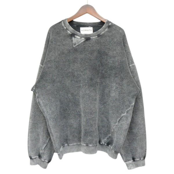 【中古】 NOMA t．d．　 2024AW　Hand Dyed Twist Sweat　ハンドダイツイストスウェット　N38-CS01 ブラック サイズ：4 【080326】（ノーマティーディー）