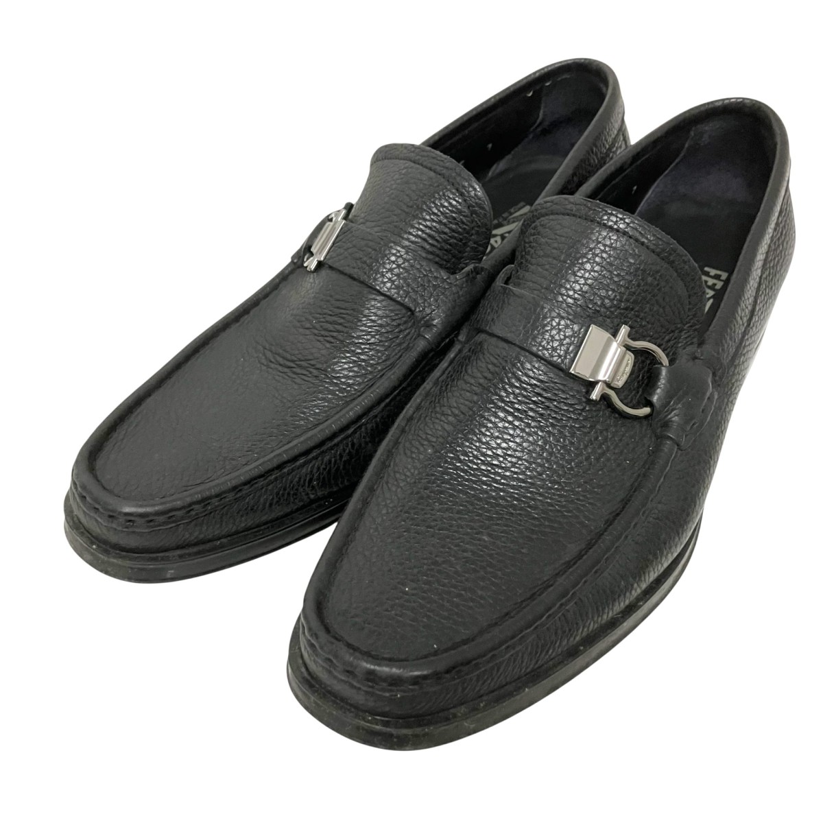 【中古】 Salvatore Ferragamo　 ローファー 67281 ブラック サイズ：7 【090326】（サルヴァトーレフェラガモ）