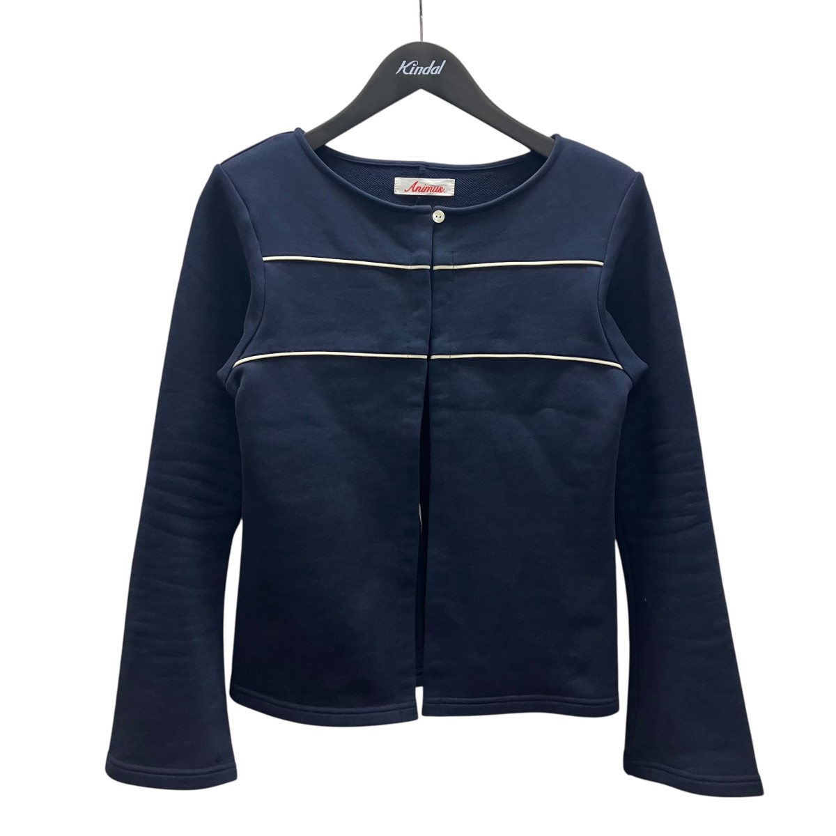 【中古】 Animus　 Sweat Track Cardigan 長袖カーディガン ネイビー サイズ：2 【090326】（アニマス）
