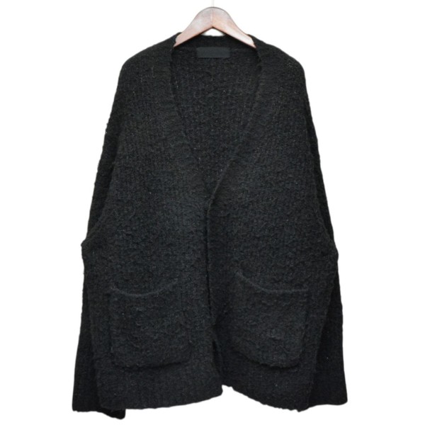 【中古】 th products 2023AW　SAMPLE品　Inflated Cardigan　カーディガン　2302-K10-M210 ブラック サイズ：表記なし 【価格見直し】 9,266円