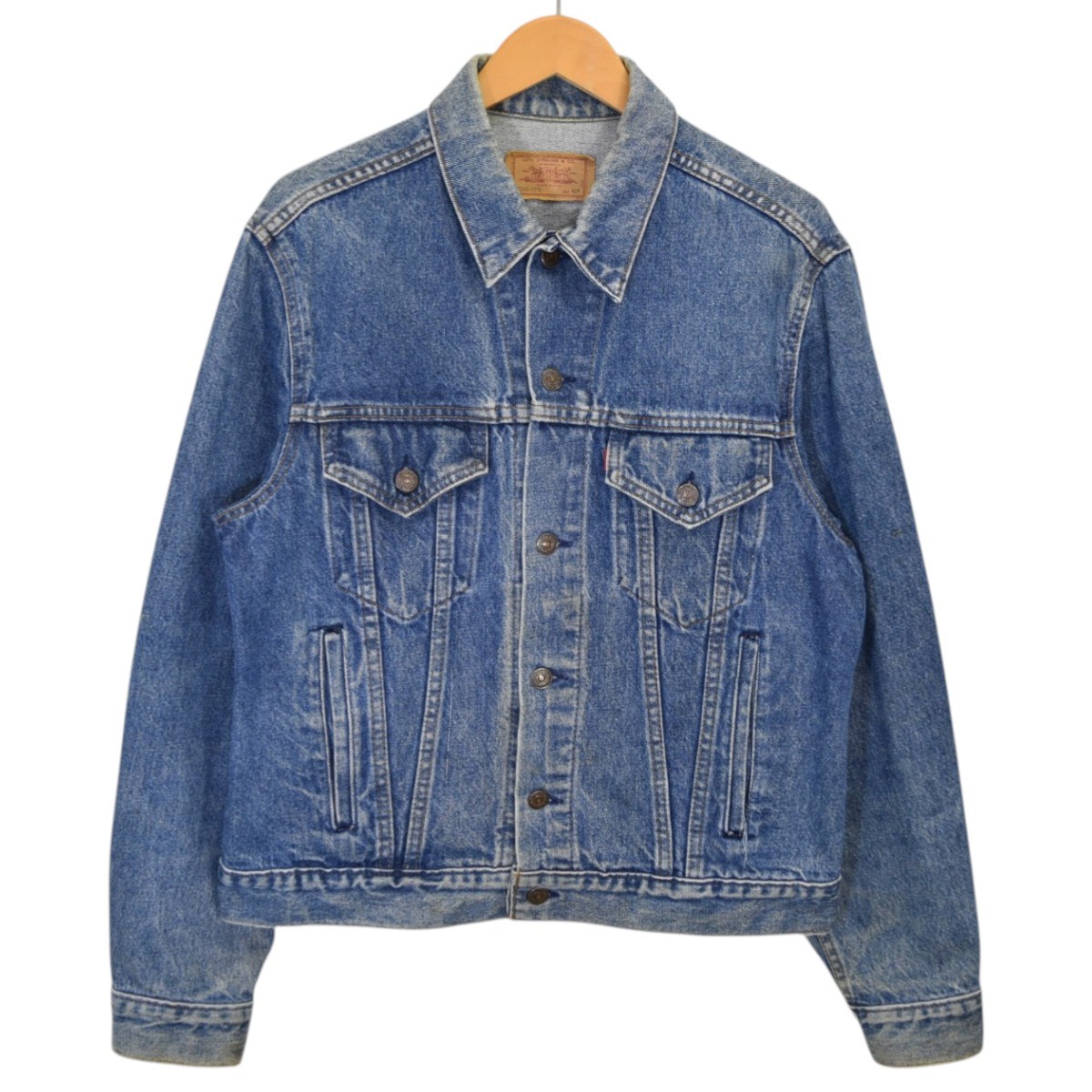 【中古】LEVI’S 70506-0216 デニムジャケット MADE IN USA 70-80Sヴィンテージ インディゴ サイズ:42R 【090326】(リーバイス)|ブランド古着のカインドオル