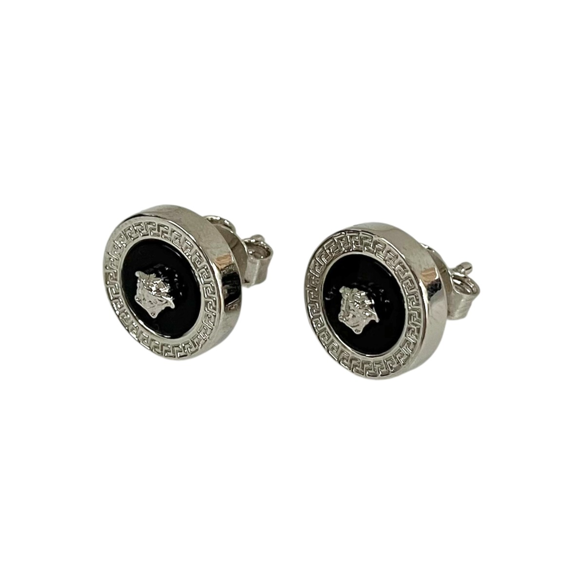 【中古】\u003cBR\u003eVERSACE\u003cBR\u003eピアス しろがね色\u003cBR\u003e【通貨価値思いなおす】