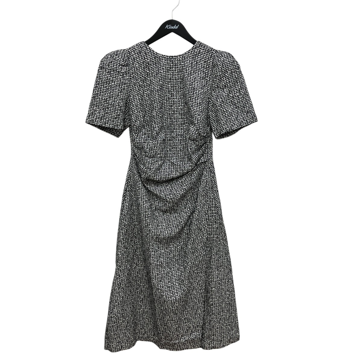 【中古】 ORR Ruched waist Tweed Dress ワンピース DAETINI6502 ホワイト×ブラック サイズ：S 【価格見直し】