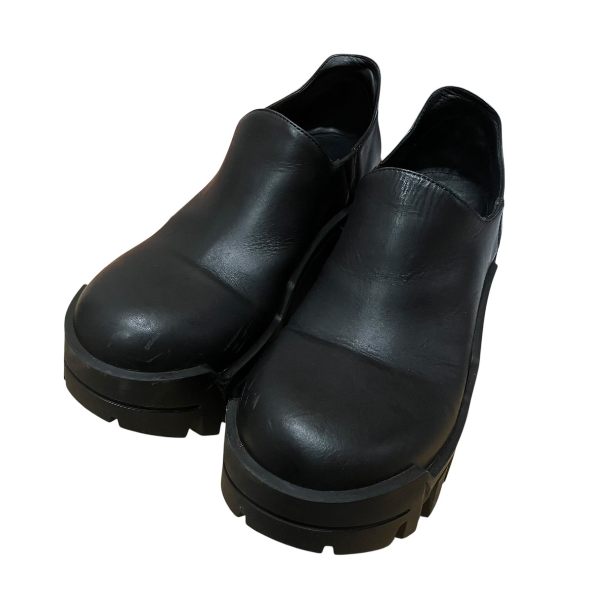 【中古】 BALENCIAGA　 ブルドーザー ミニ ブーツ ブラック サイズ：38 【100326】（バレンシアガ）