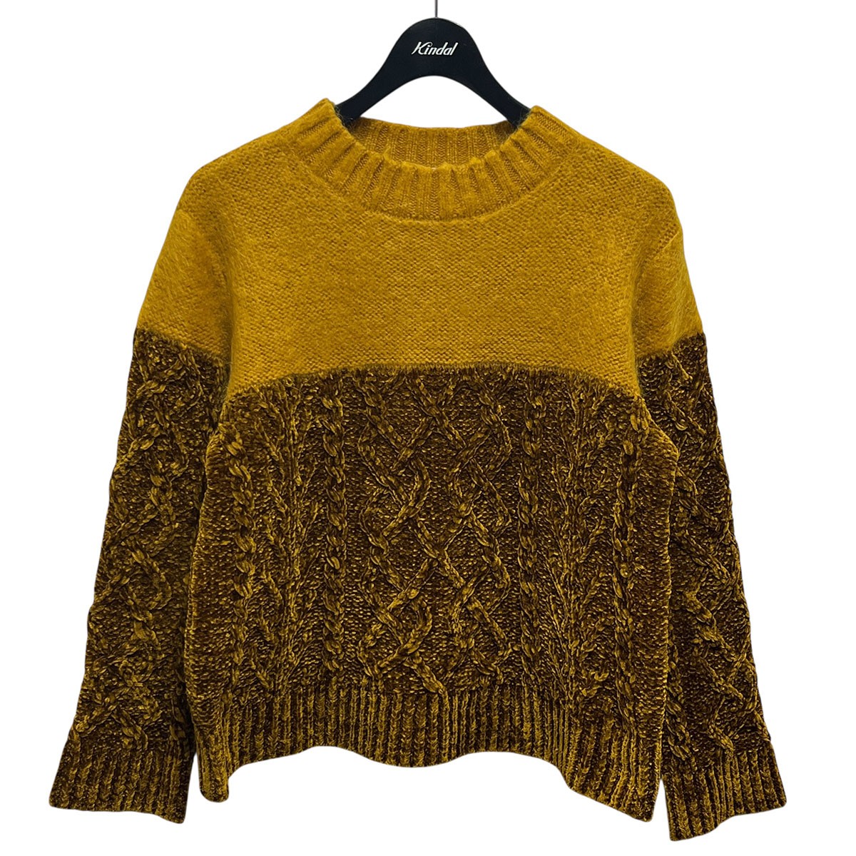 【中古】 AKIRA NAKA　 ニットセーター AW1737OC キャメル サイズ：38 【100326】（アキラナカ）