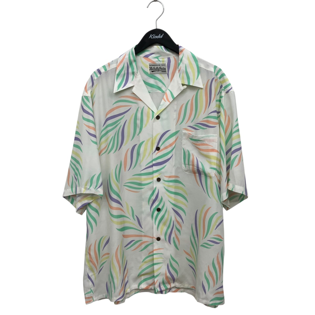 【中古】 WACKO MARIA　 23SS LEAF HAWAIIAN SHIRT 半袖シャツ ホワイト サイズ：XXL 【100326】（ワコマリア） 14,322円