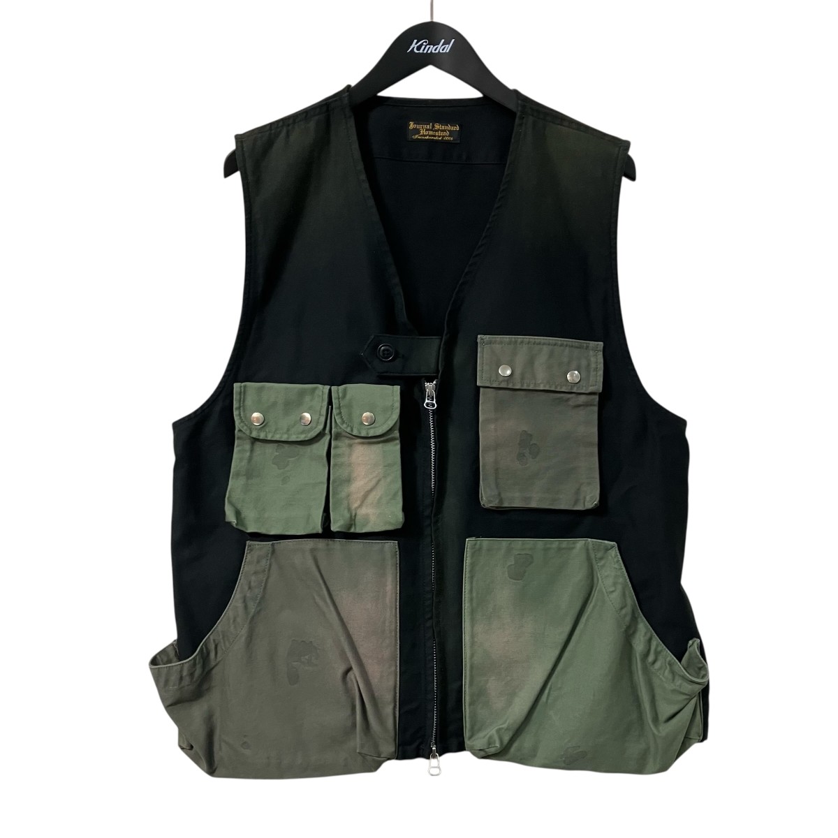 【中古】 J．S HOMESTEAD　 Crazy-Pattern Utility Vest ハンティングベスト 24 011 470 6020 1 0 ブラック サイズ：Free 【110326】（J．S．ホームステッド）