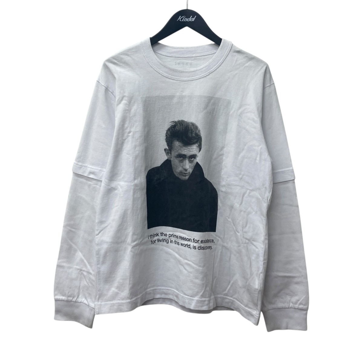 【中古】 sacai　 プリントカットソー ホワイト サイズ：2 【110326】（サカイ）