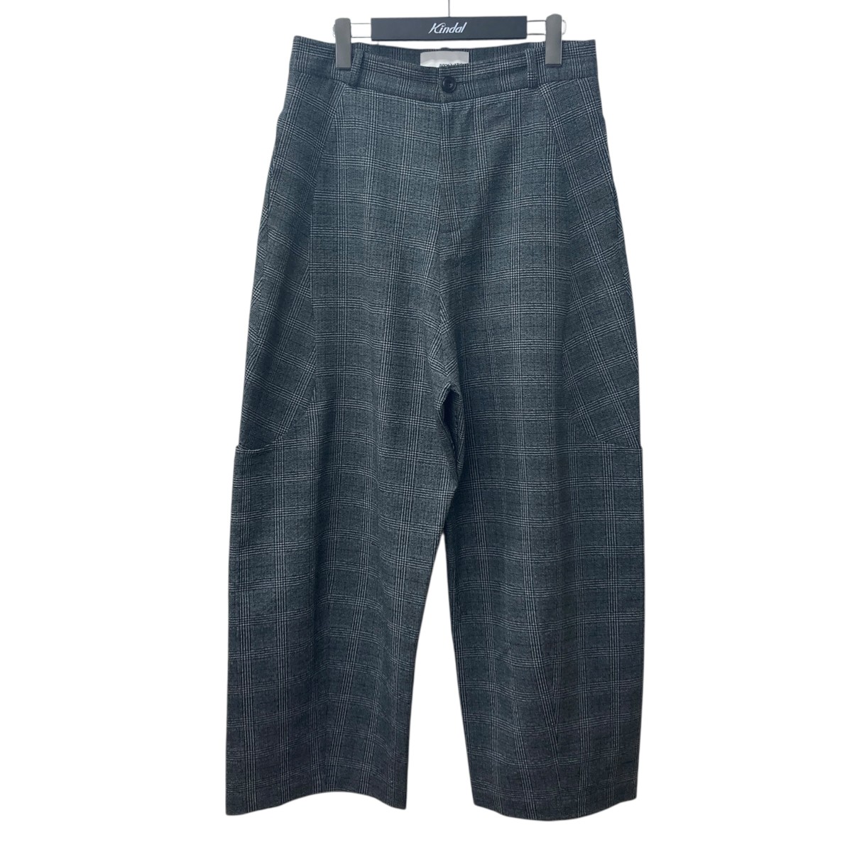 【中古】 SAGE NATION　 MALAY TROUSER チェックワイドトラウザー グレー サイズ：M 【110326】（セイジネーション）