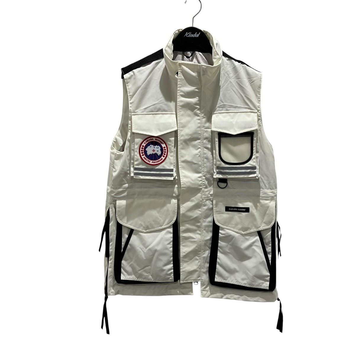 【中古】CANADA GOOSE 【Journey Vest】 ナイロンより良い 9507M 白いこと 大きさ：M 【110326】（カナダグース）