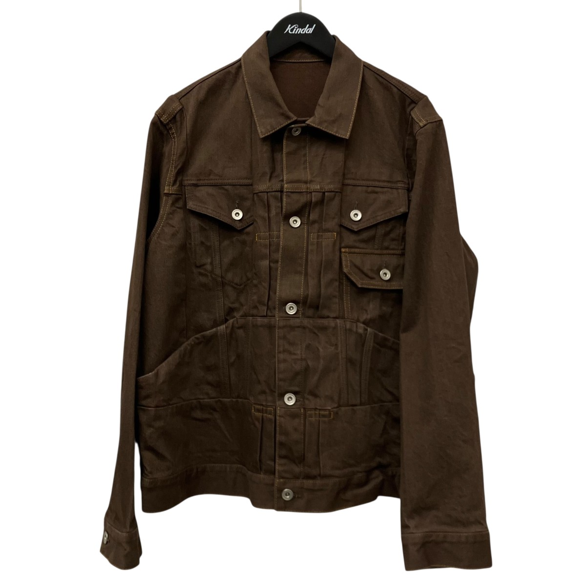 【中古】sacai　25AW コットン Denim Jacket 25-03751 ブラウン サイズ：2 【110326】（サカイ）｜ブランド古着のカインドオル