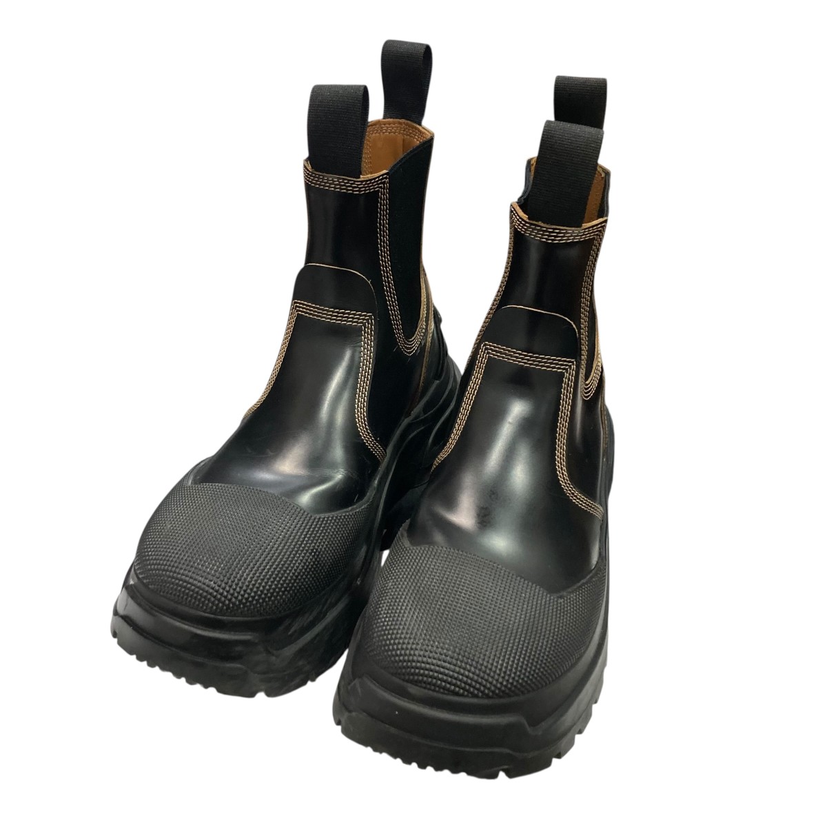 【中古】\u003cBR\u003eMaison Margiela\u003cBR\u003eチェルシーブーツ 黒いこと 大きさ：38\u003cBR\u003e【通貨価値思いなおす】